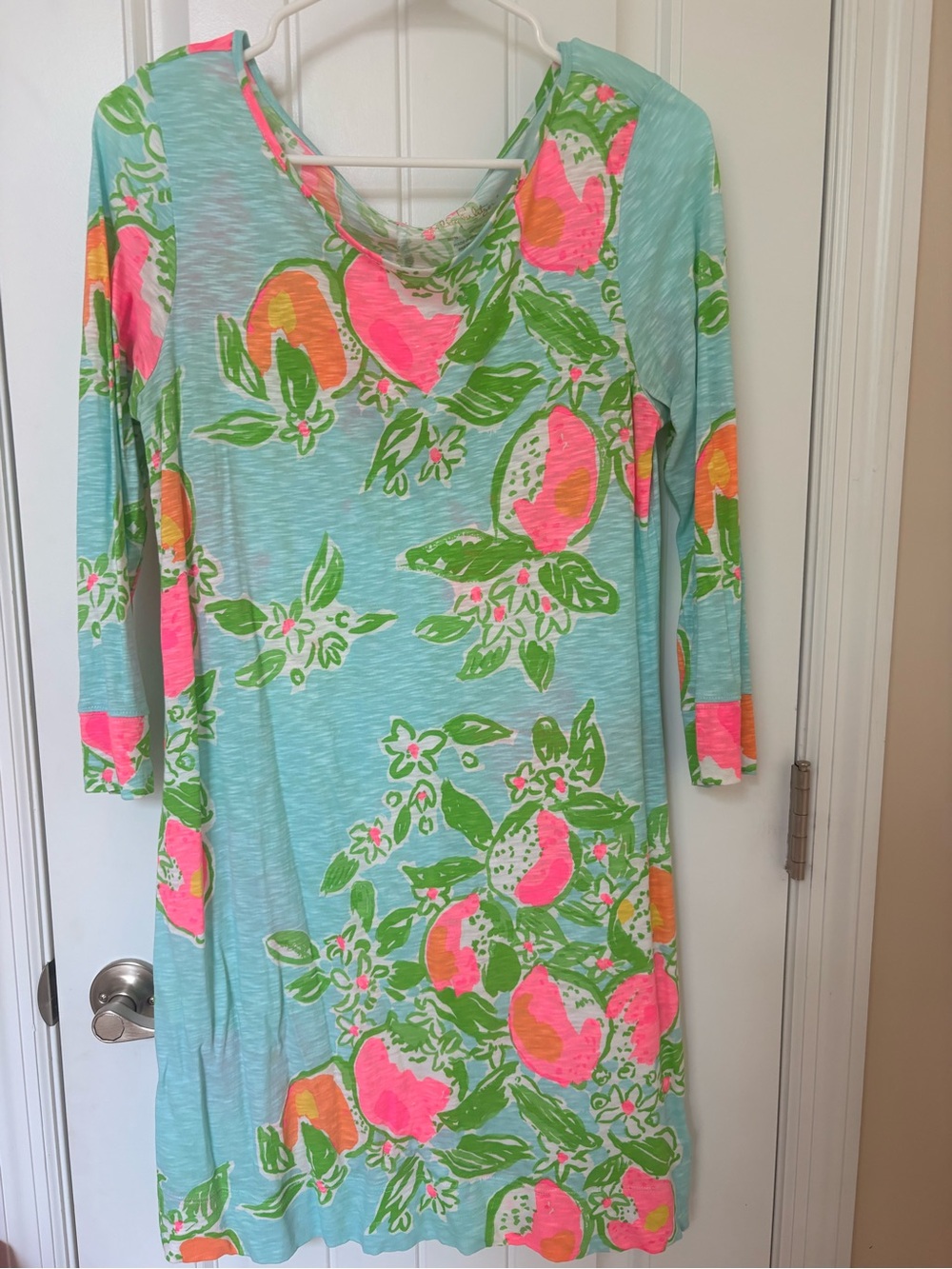 Lilly Pulitzer Marlowe Boatneck Dress in Fresh Squuezed Print